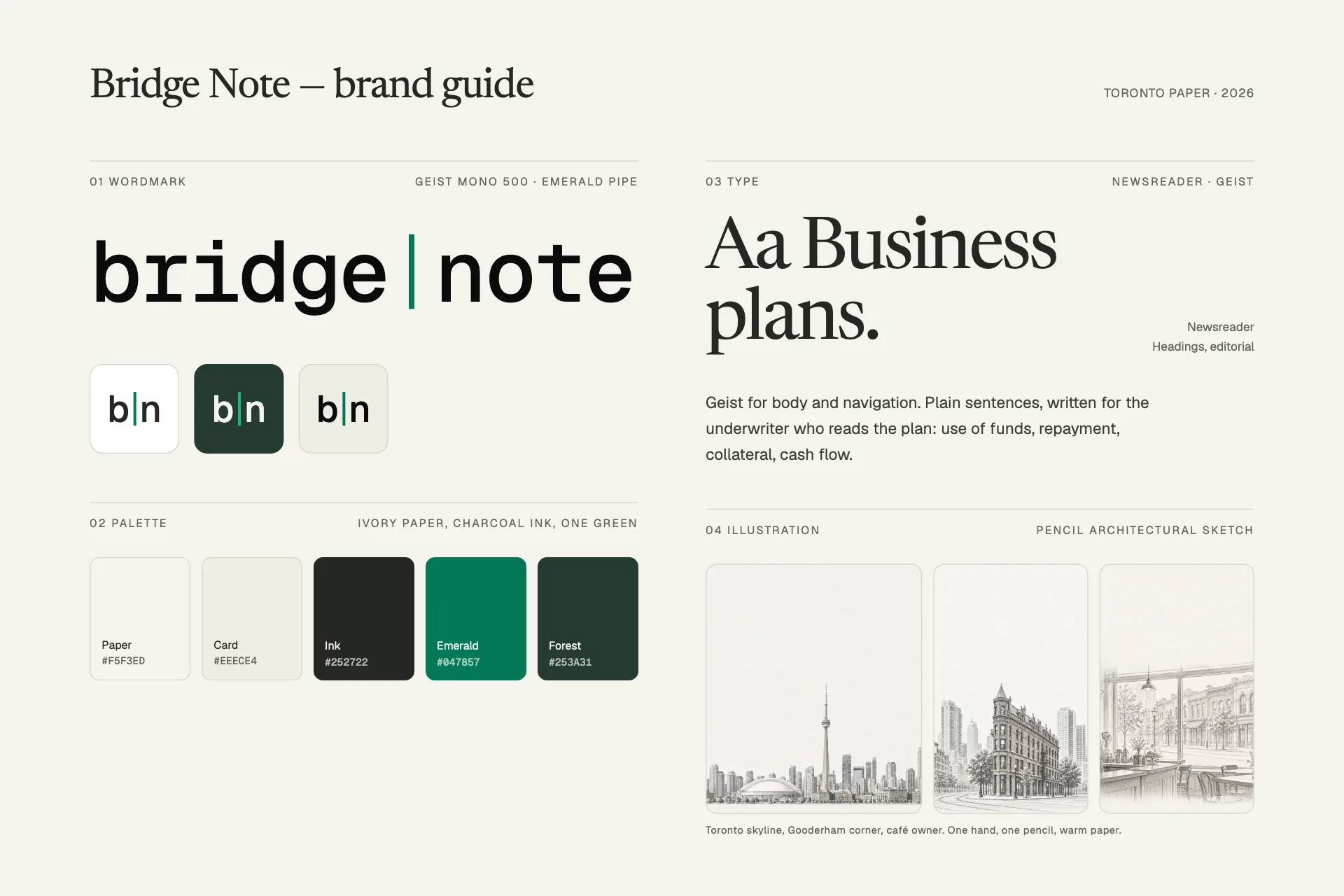 Bridge Note, screen 2